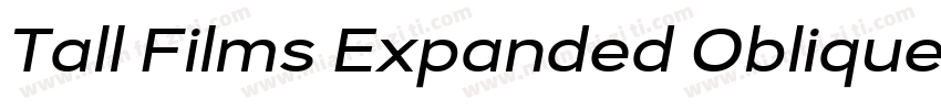 Tall Films Expanded Oblique字体转换